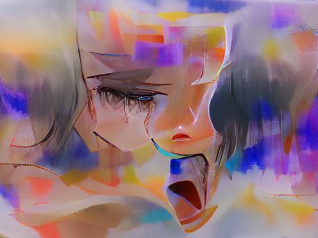 Abstract AI Image Representing Emotion