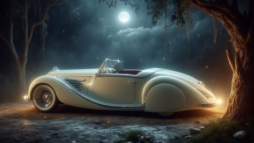 1939 Alfa Romeo 8C 2900B in Foggy Italian Courtyard