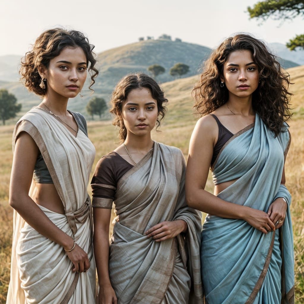 Three Elegant Women in Harmony