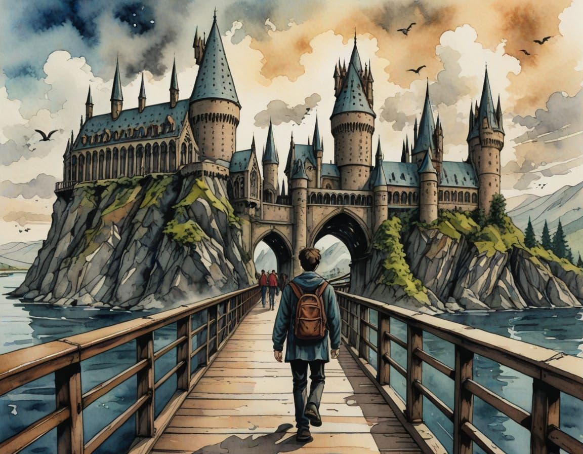 Harry Potter's Whimsical Wizarding School Walk