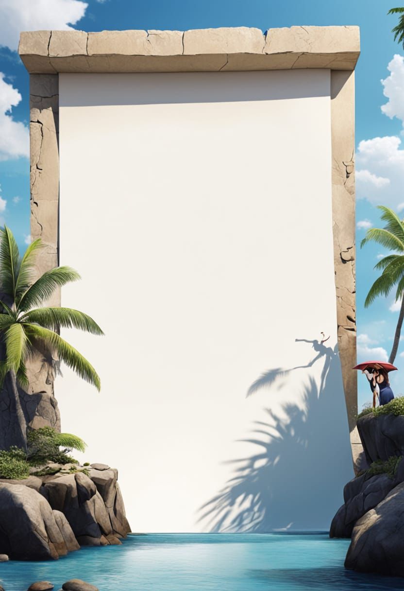 Surreal Cosmic Landscape in Neon Digital Art