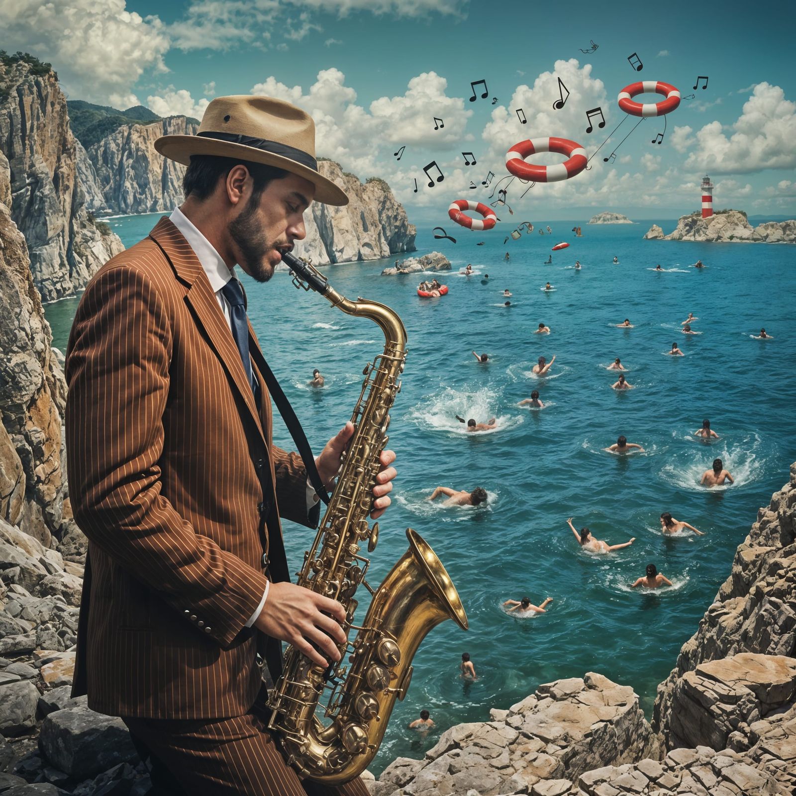 Saxophone Music Saves Lives in Double Exposure