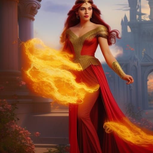 Megara in Red