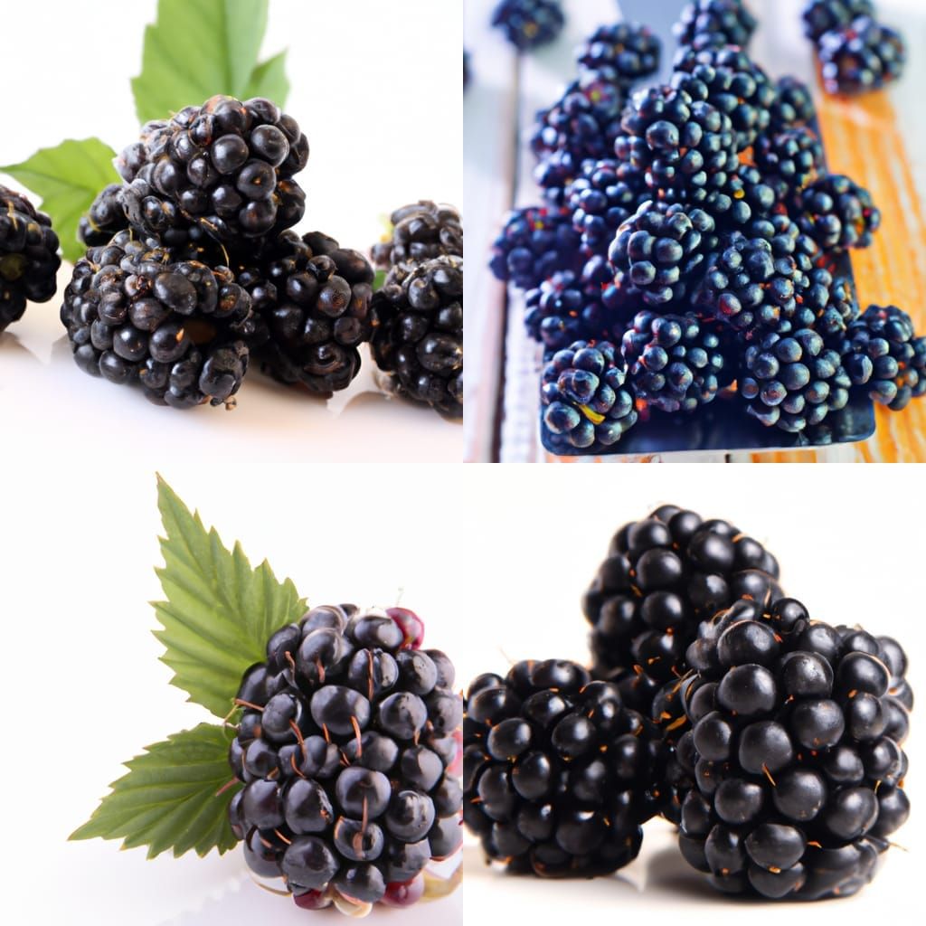 Ripe Blackberries on the Vine