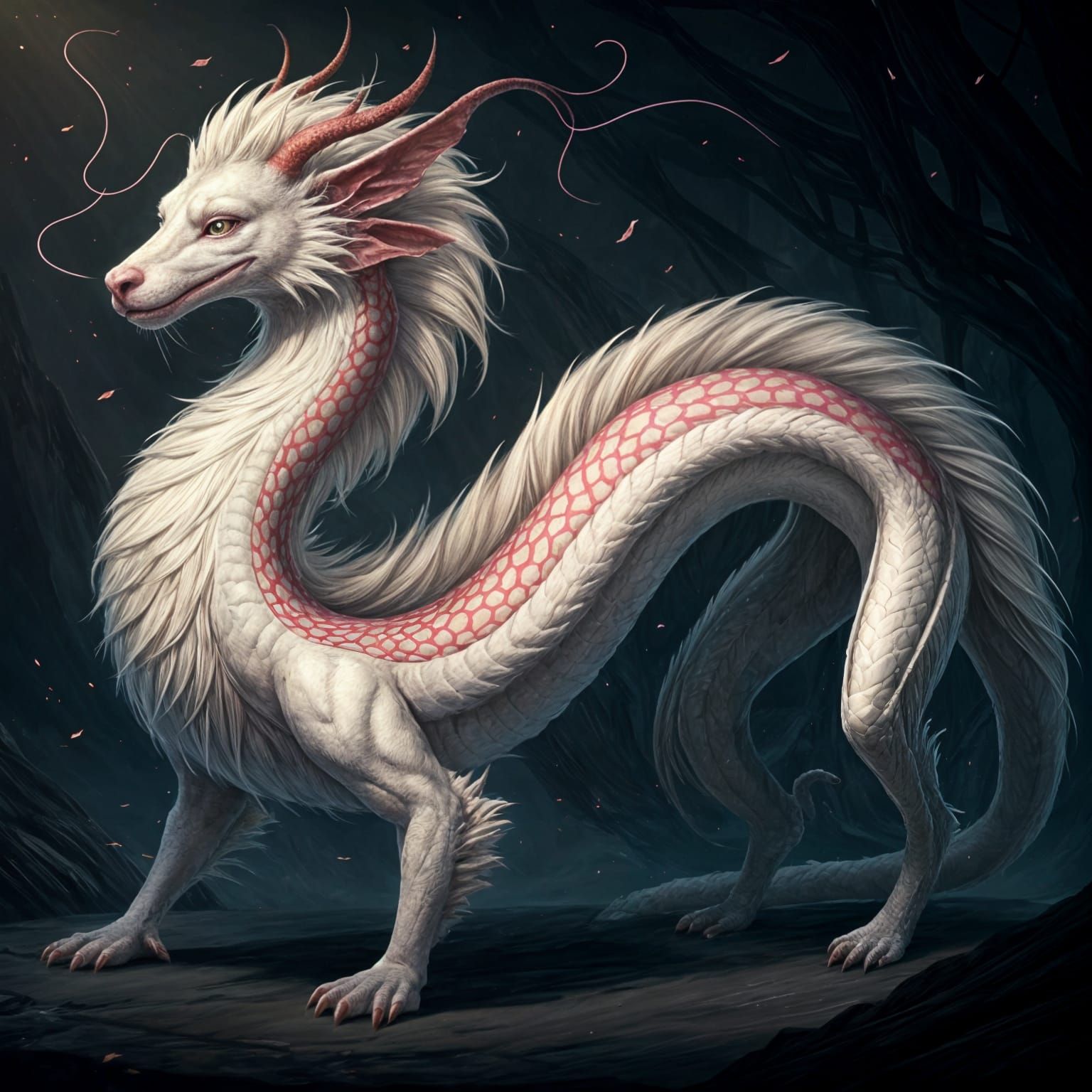 Luckdragon Falkor: Graceful Dragon in Downy Fur