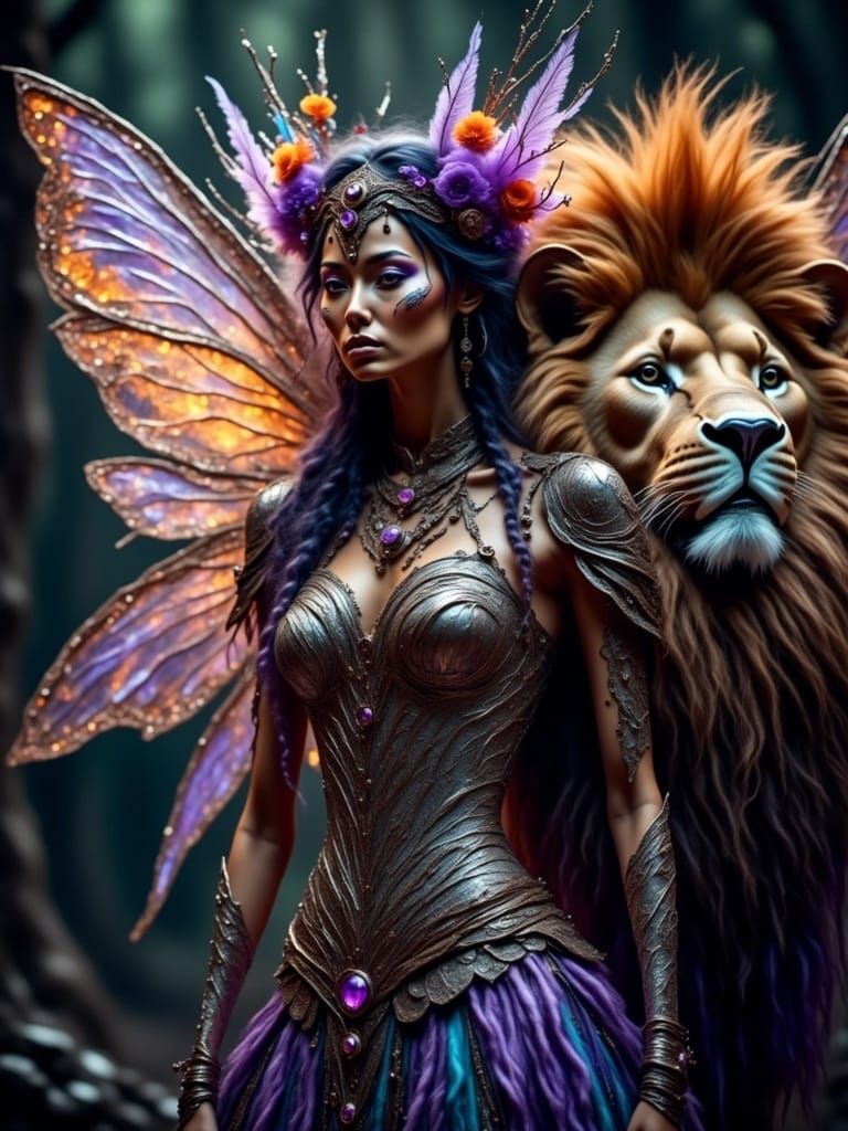 Ethereal Steampunk Siren Radiates Mystical Aura