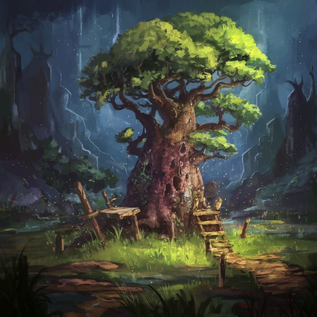 Mystical Trees of the Ancient Wizard