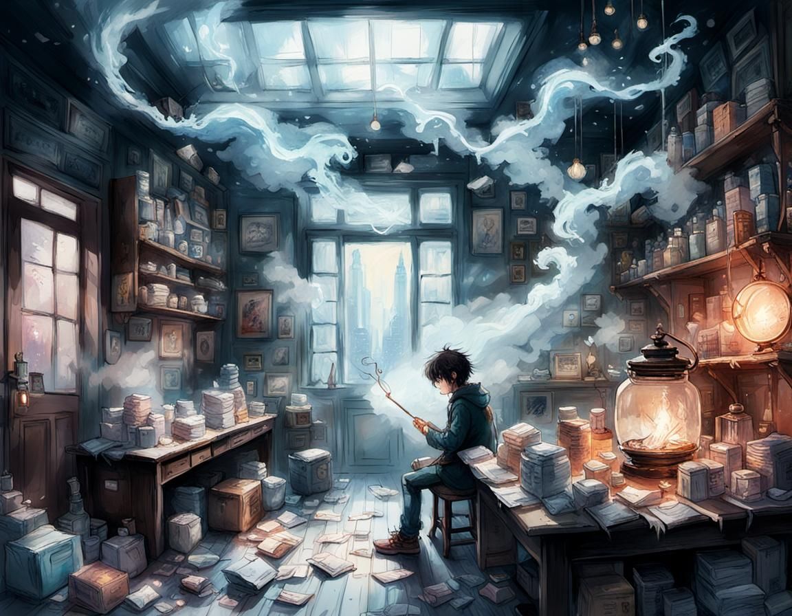 Hyperdetailed Anime Waifu in Opulent New York Apartment