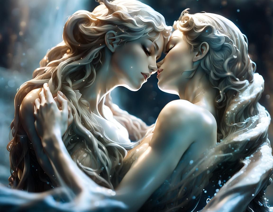 Enchantress Marble Fountain in Anime Style