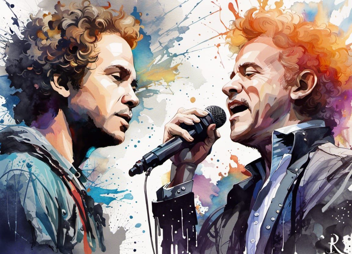 Singers in Concert: 3D Digital Illustration