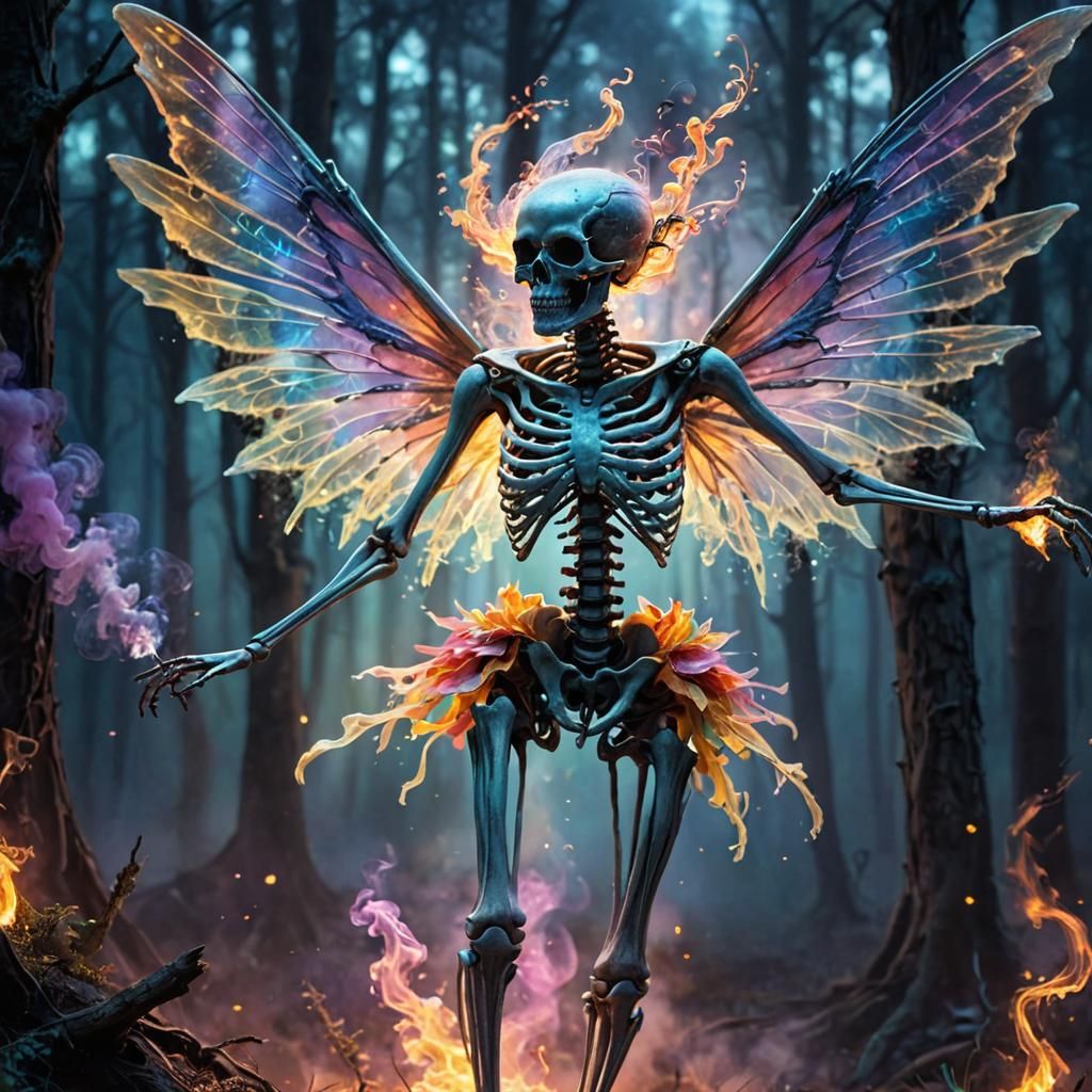Skeleton Rave In The Woods