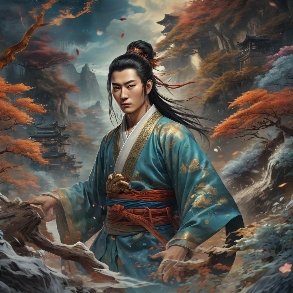Shen Qiao: Astral Cosmic Wuxia Illustration