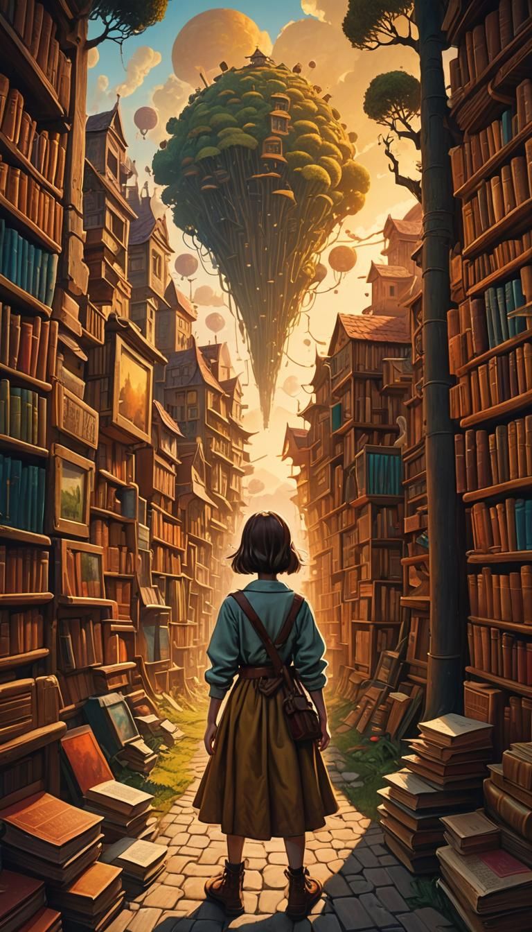 Sunset Field Scene Inspired by Yerka's Concept Art