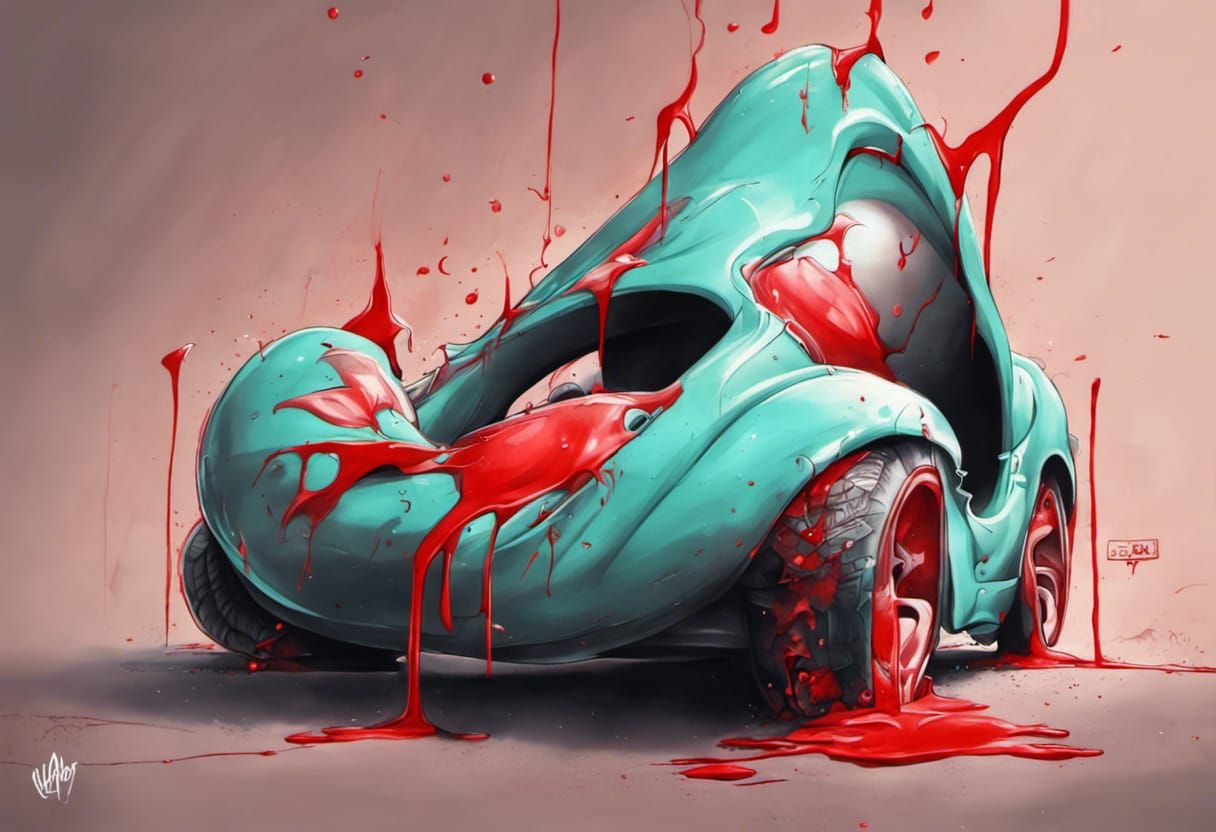 Dynamic Graffiti Art with Pencil Strokes and Splashes