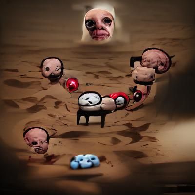 Nightmarish Binding of Isaac Surreal Artwork