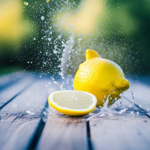 Dynamic Lemon Splash: Professional Photography