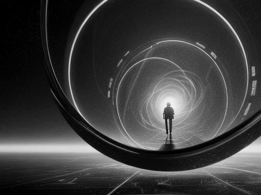 Hyperreal Quantum Mindscape in Cinematic Style