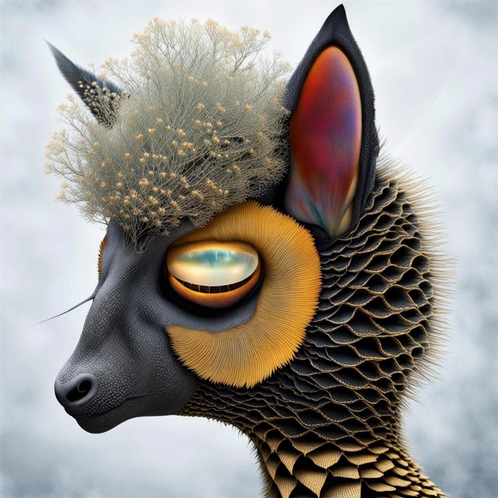 Surreal Intergalactic Celebration in a Gritty Restaurant Set...