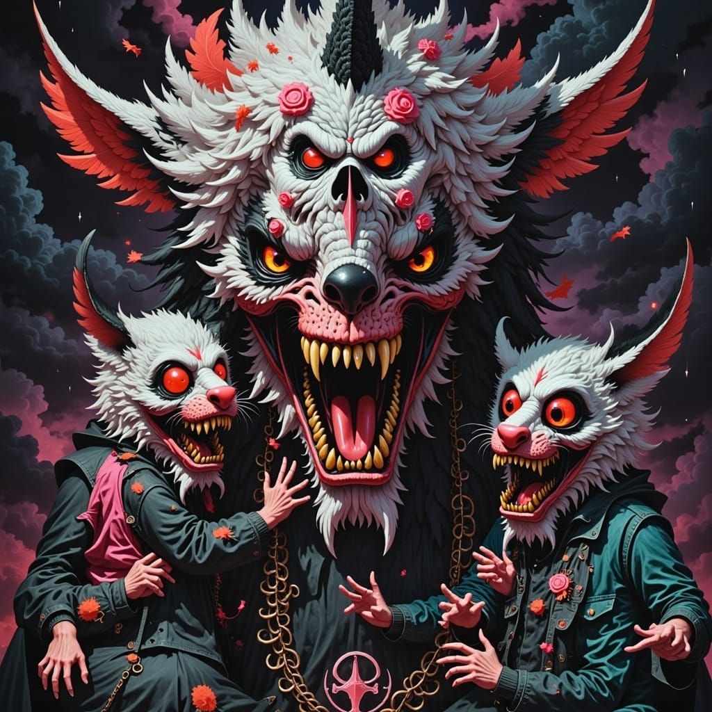 Mischievous Creatures Cause Mayhem in Kitchen, Synthwave Hor...