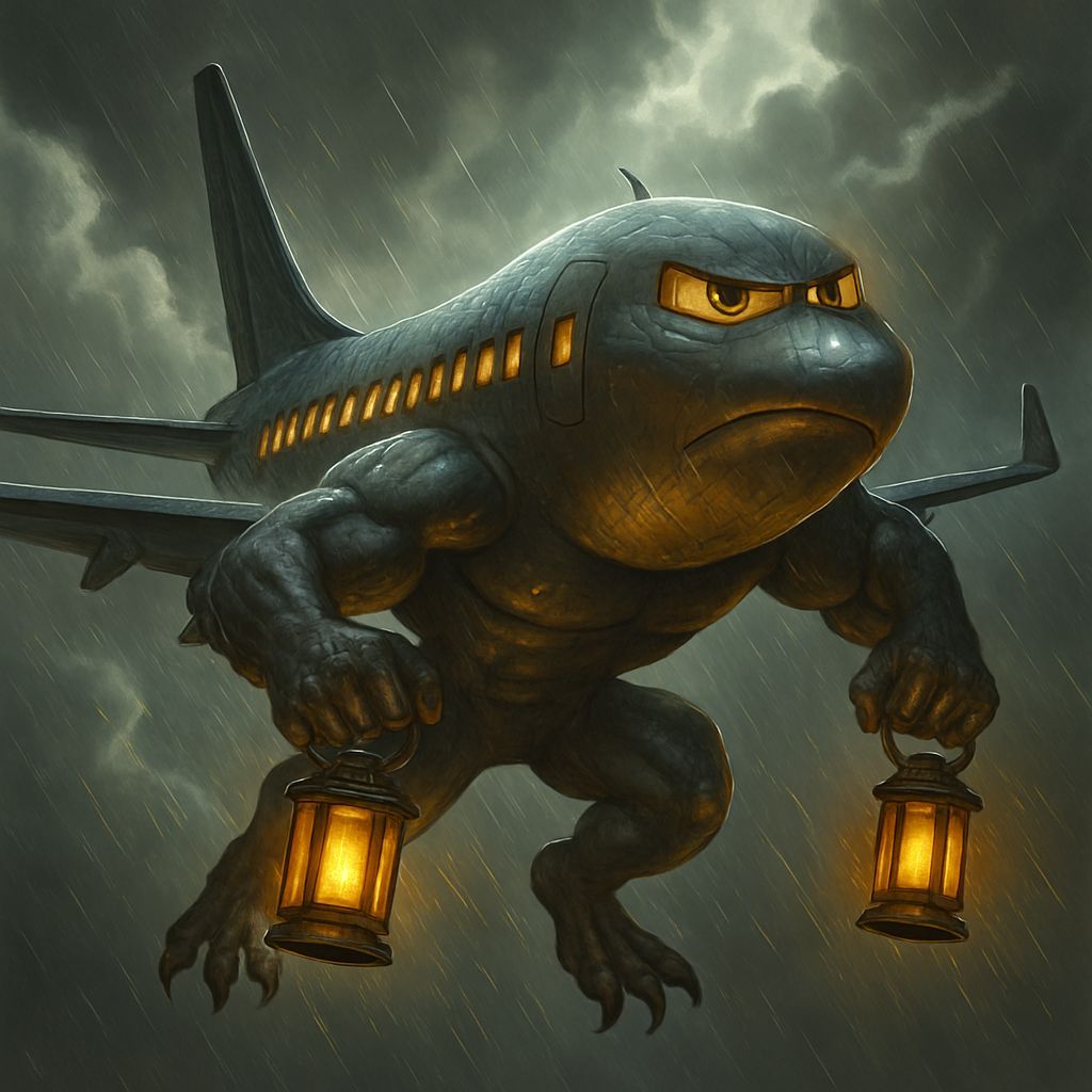 Majestic Boeing 737 Battles Storm in Dramatic Aerial Scene