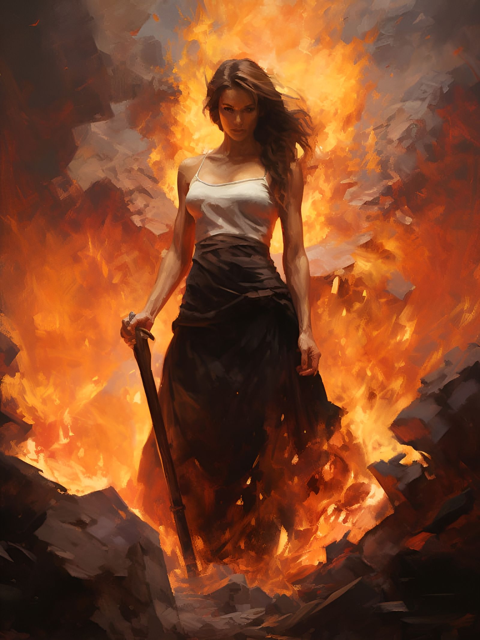 "Hell Hath No Fury" - A Midjourney Creation