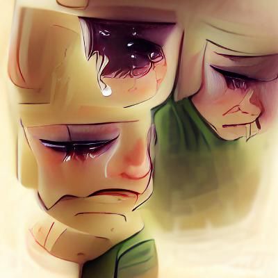 Evocative Image of Profound Grief and Loss