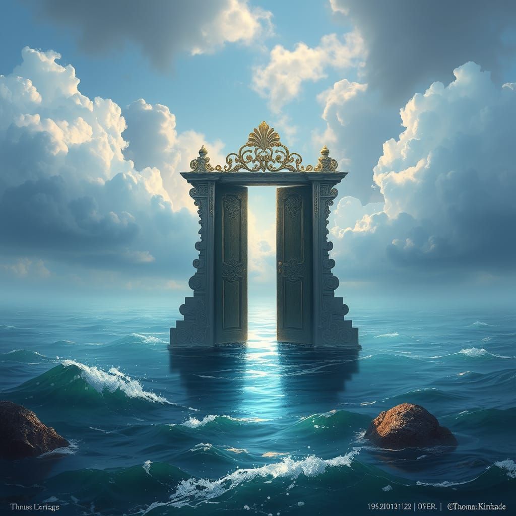 Floating Door to Ethereal Fantasy World
