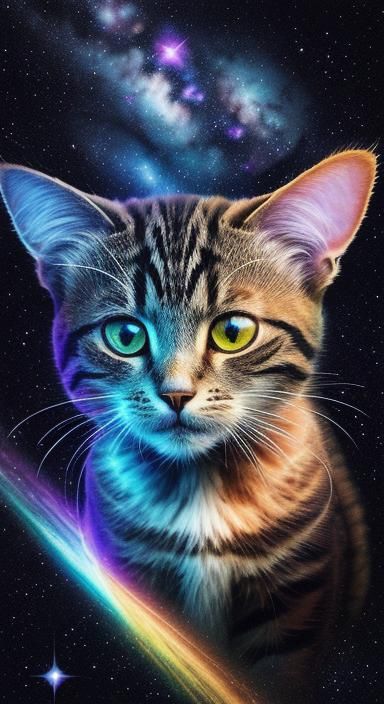 Cat in the milky way galaxy