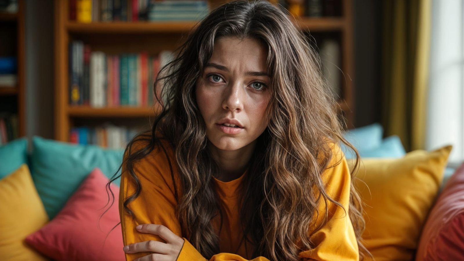 Vibrant Young Woman with Detailed Expression