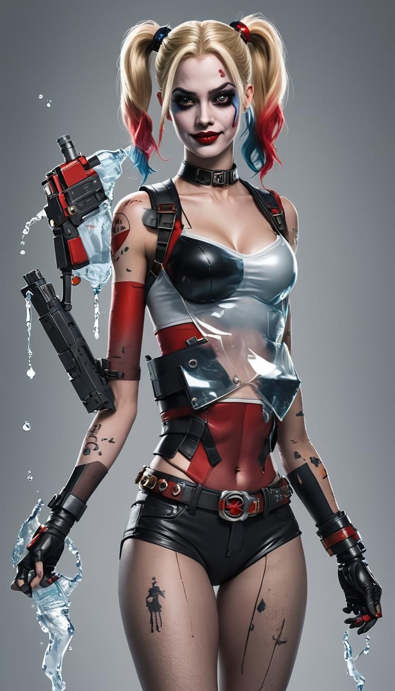 Harley Quinn with Mecha and Water Arms