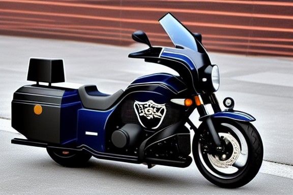 Powerful Police Motorcycle with 1300cc Engine