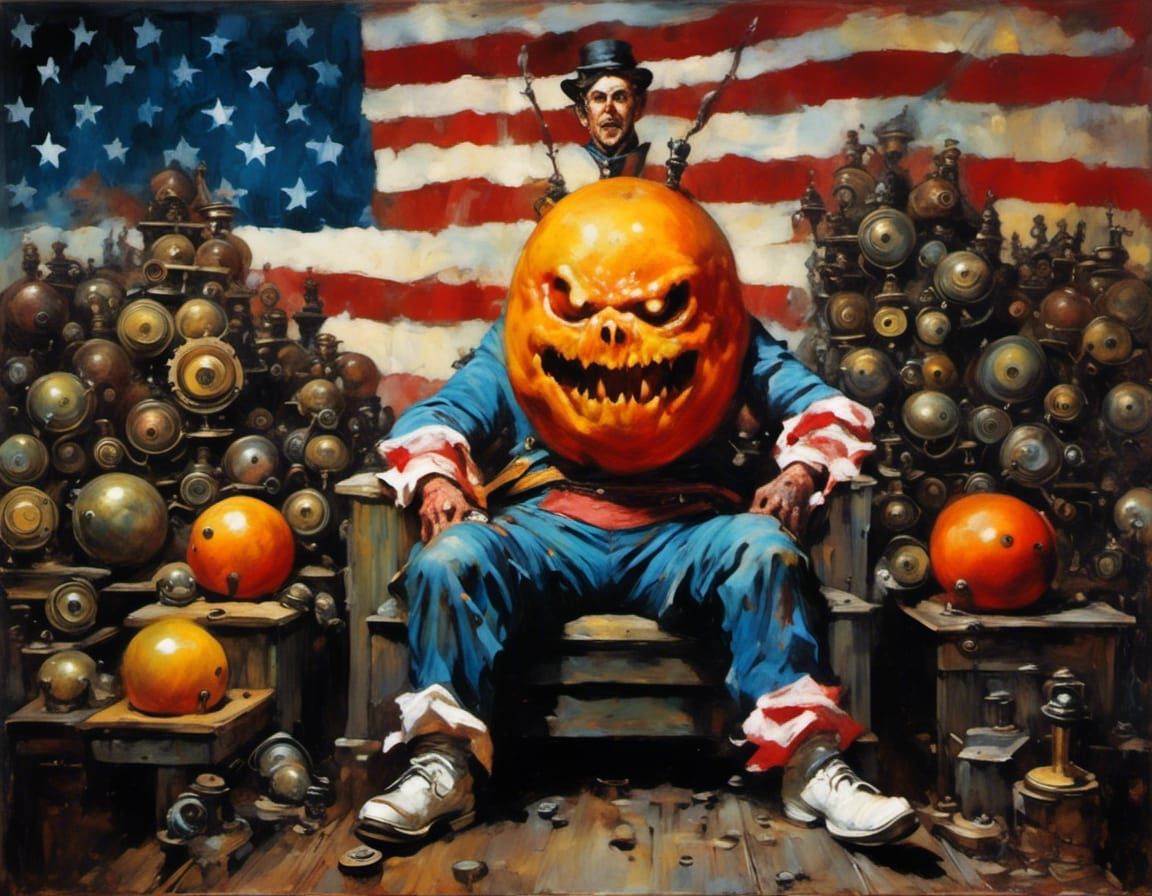 Flesh Abomination in Expressionist Oil Painting