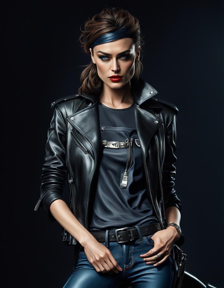 Cyberpunk Rockstar Model in London