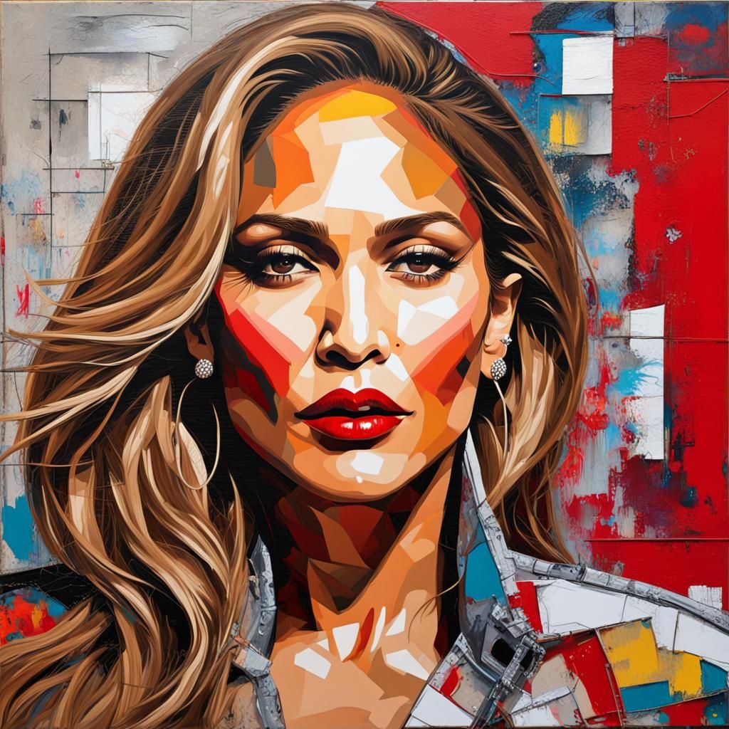 Jennifer Lopez,Realistic abstract