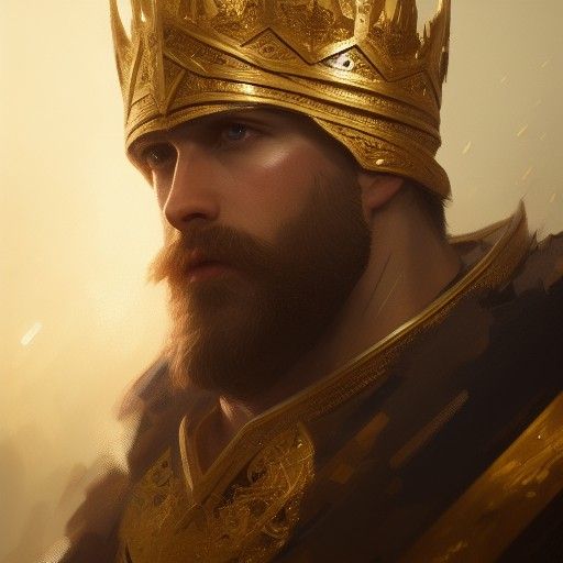 Hyperdetailed Portrait of a Noble King in 8K