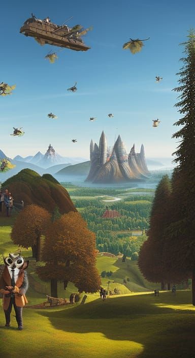 Detailed Portrait Blending Styles of Bosch and Giger