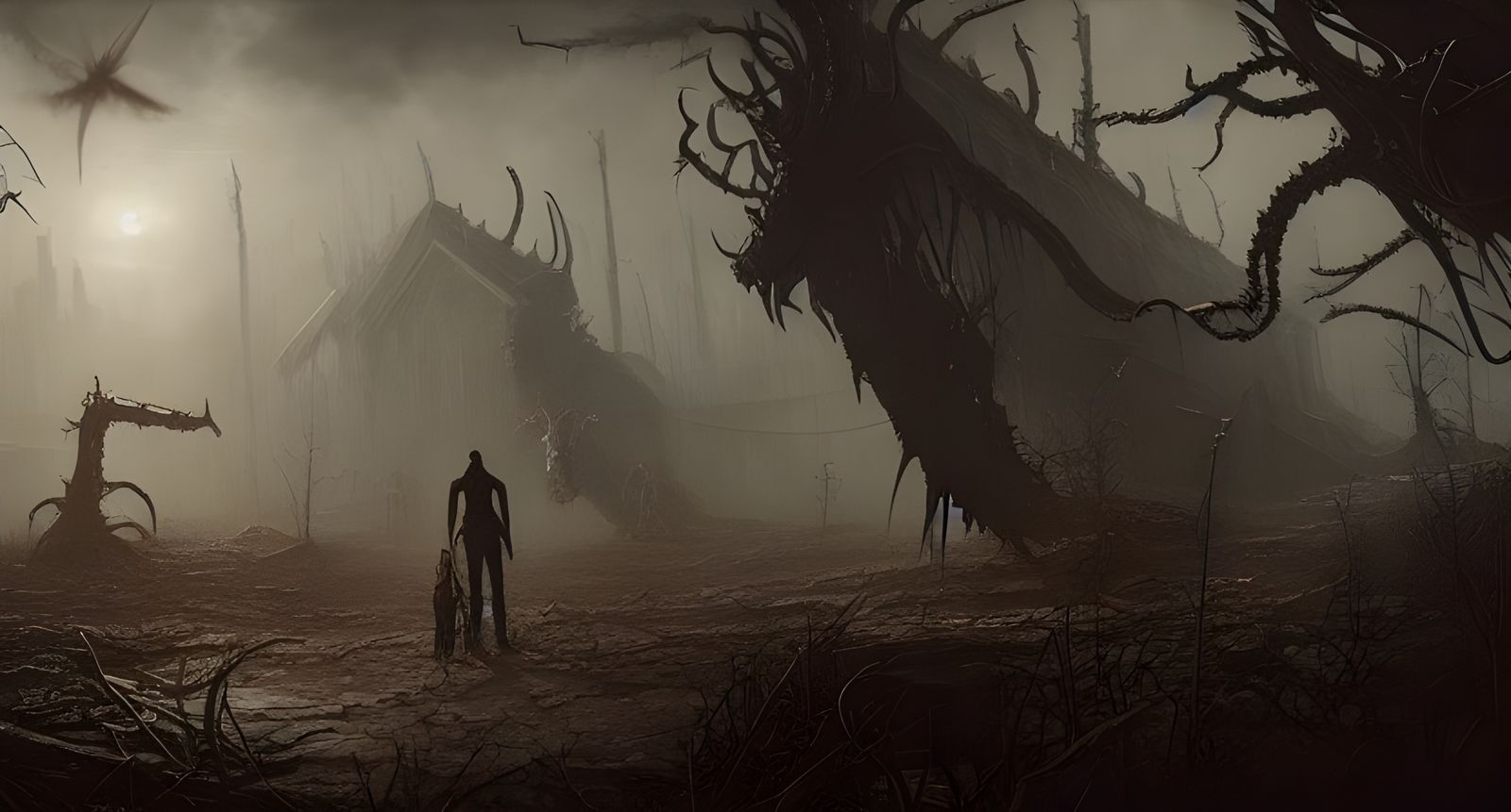 Dark Post-Apocalyptic World Ruined by Elder God