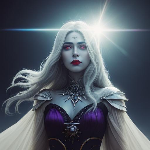 Cinematic Portrait of a Woman with Feathers