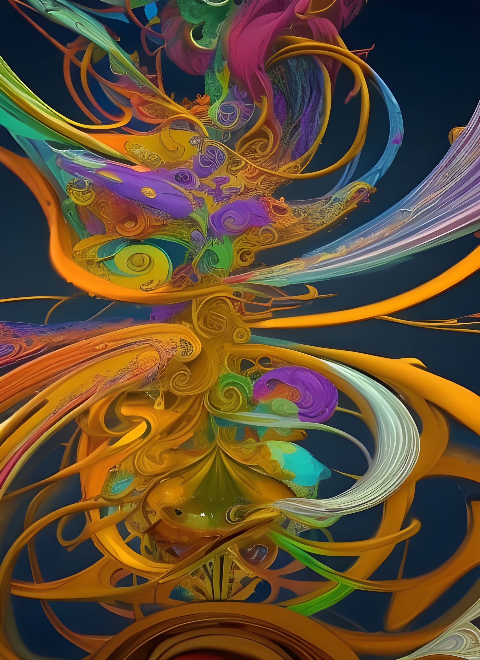 Psychedelic Dreamscape: Lost in Swirling Ecstasy