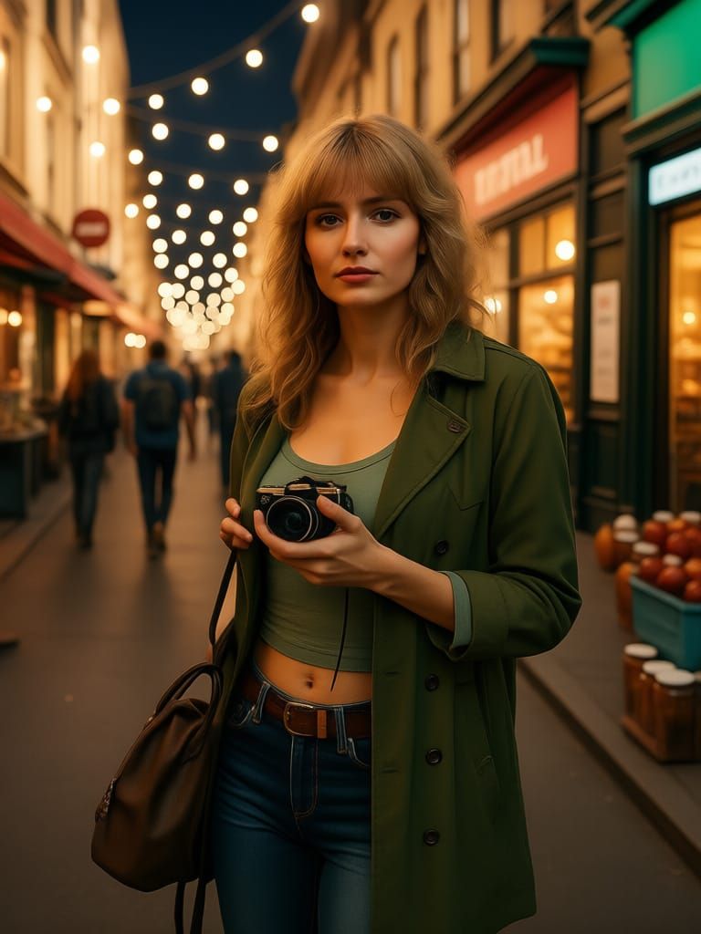 Rustic Farmstand in Painterly Style
