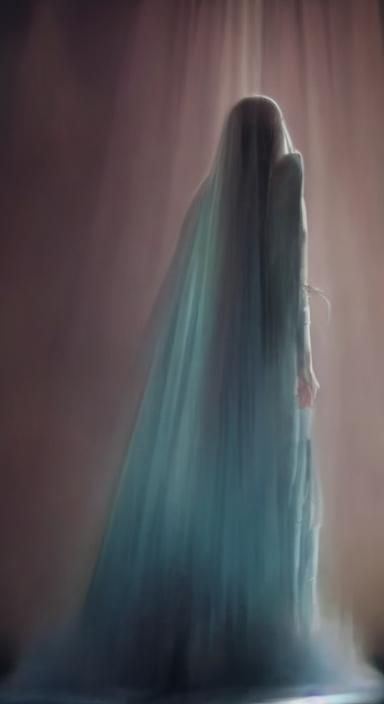 Stone Giantess with Cascading Water Hair and Dress