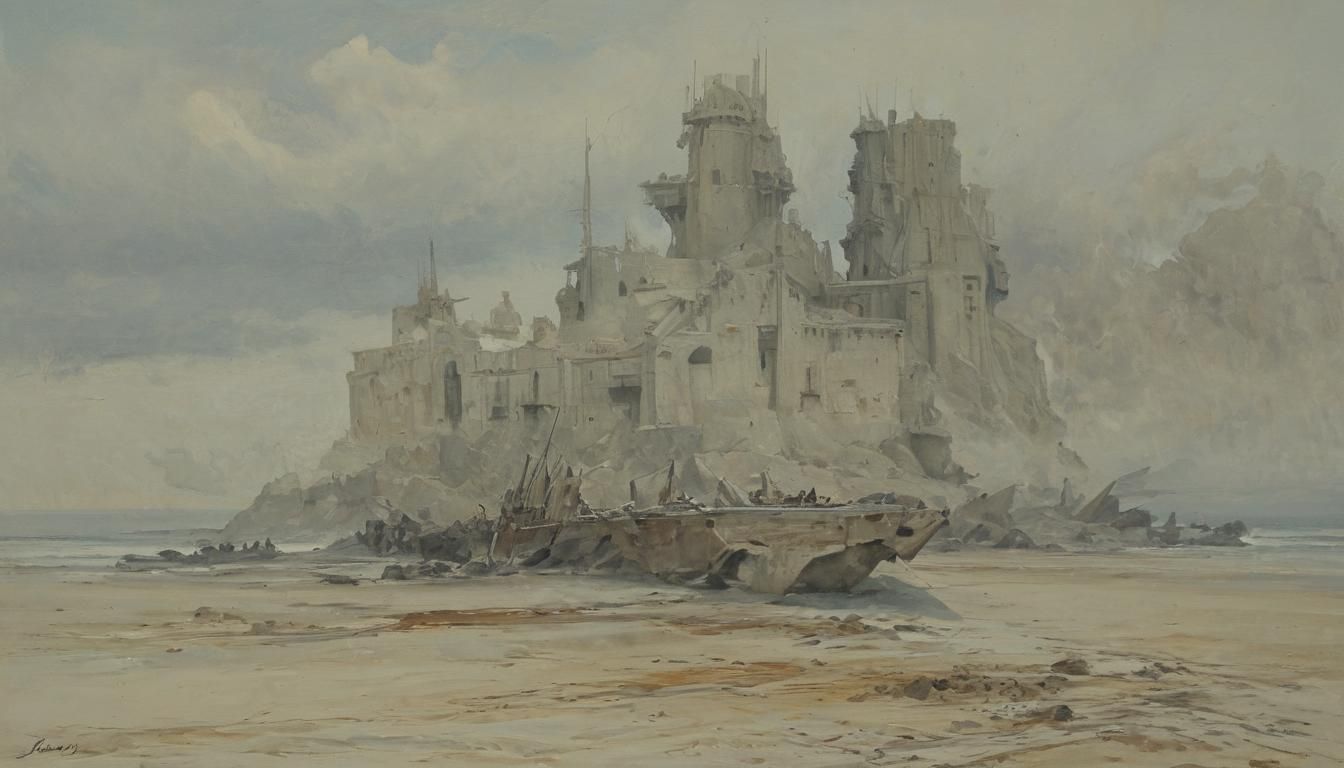 Oil Painting in the Style of James Gurney