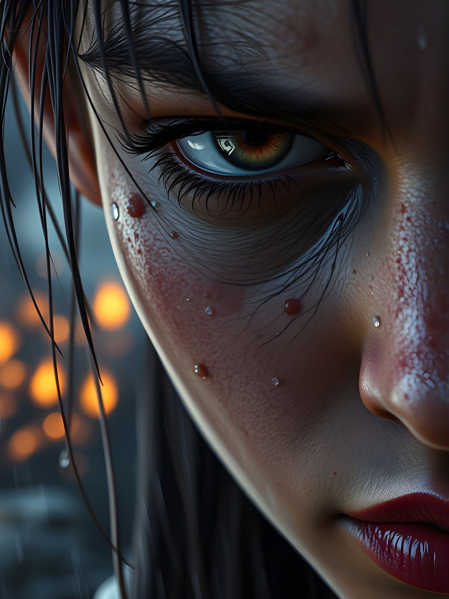 Resilient Elf Face in Catastrophic Dark Fantasy