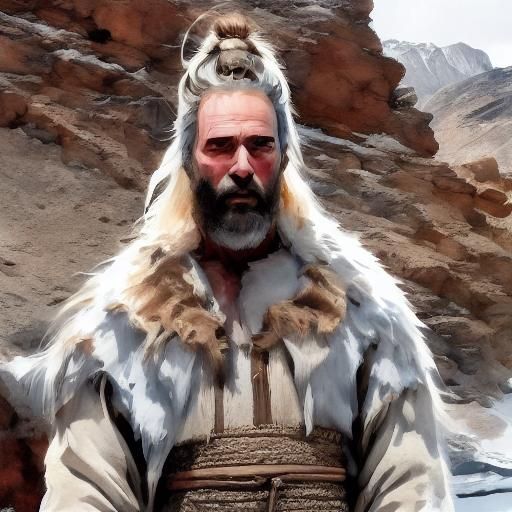 Biblical John the Baptist in Watercolor Style