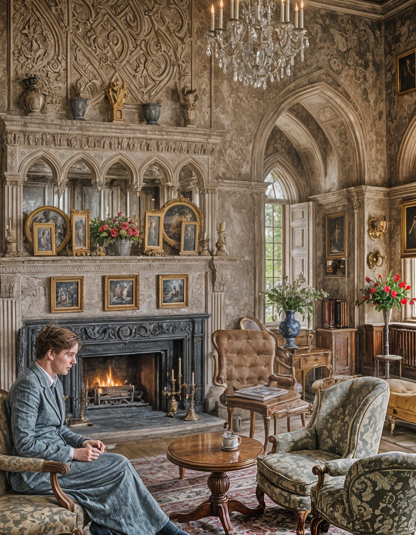 Dromore Castle Drawing Room: Professional Photography