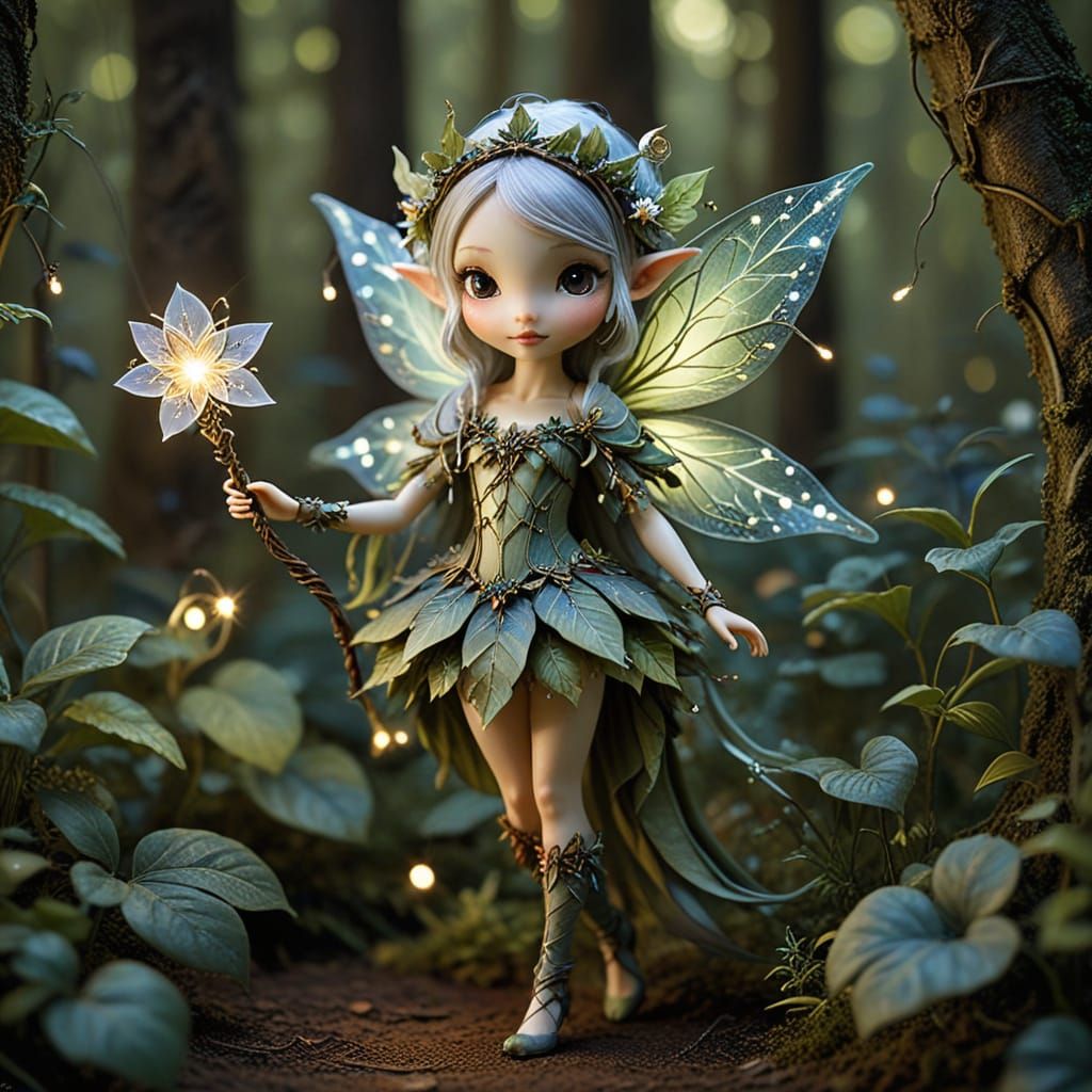 Pixie Mischief in Greenhaven: A Fantasy Art Piece