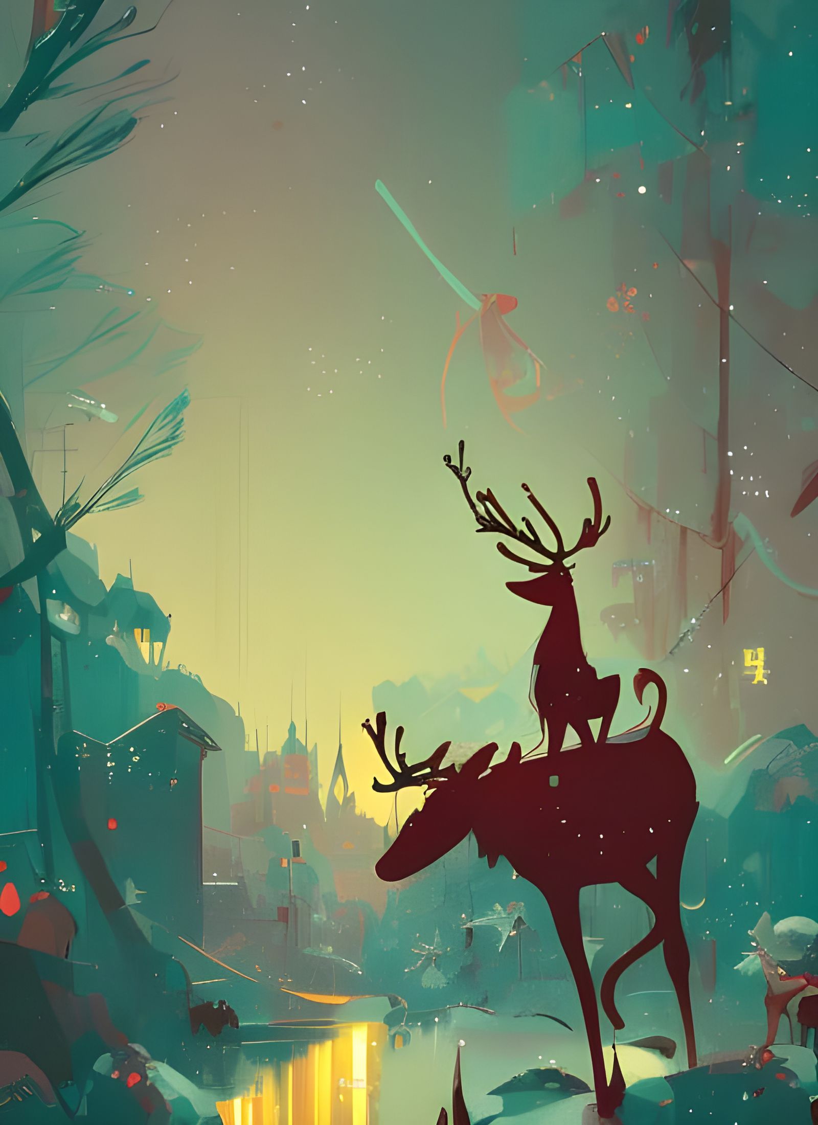 Christmas Spirits: Santa, Elves, and Reindeer