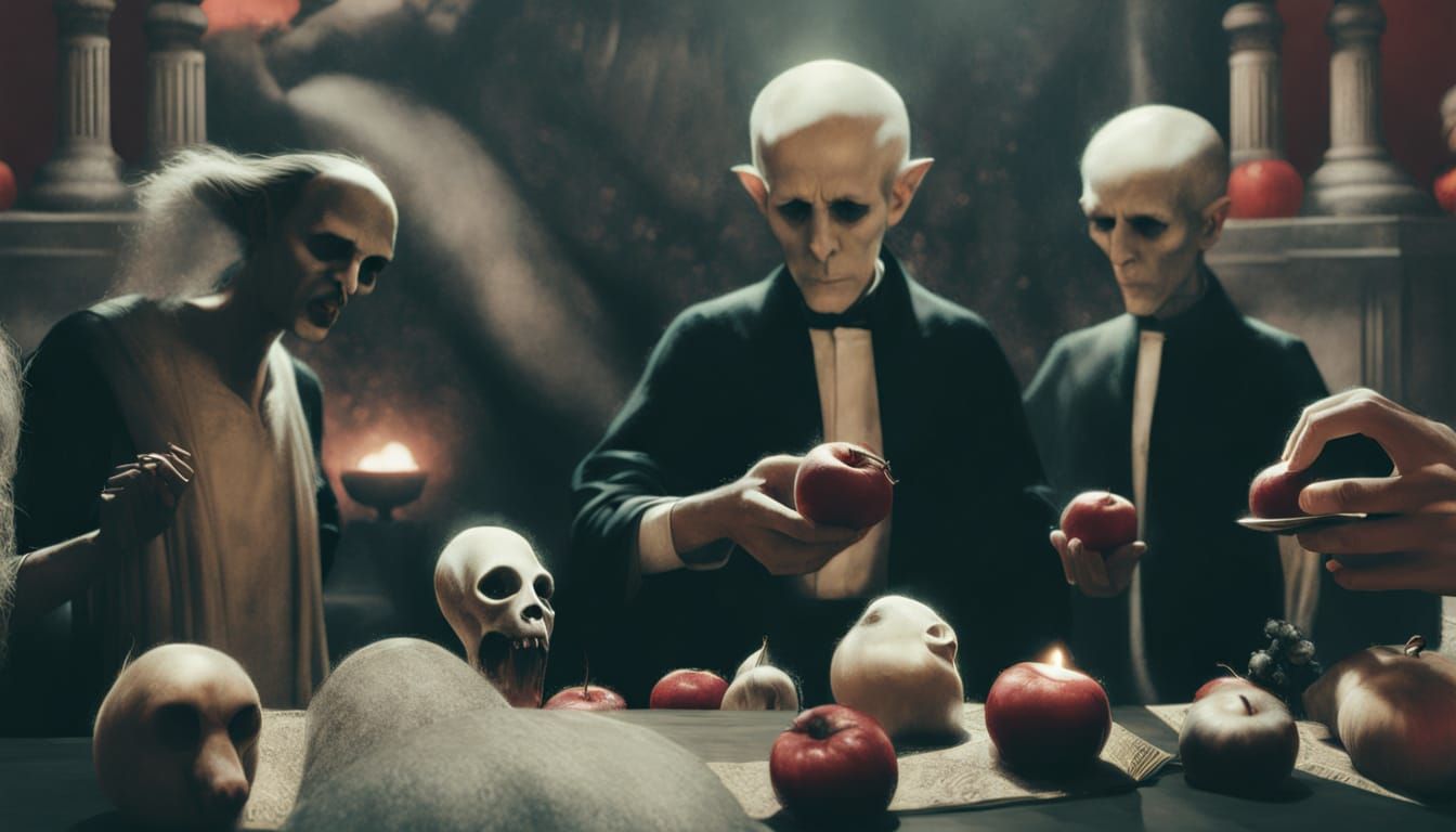 Dark Fantasy Concept Art: President Meets Satan