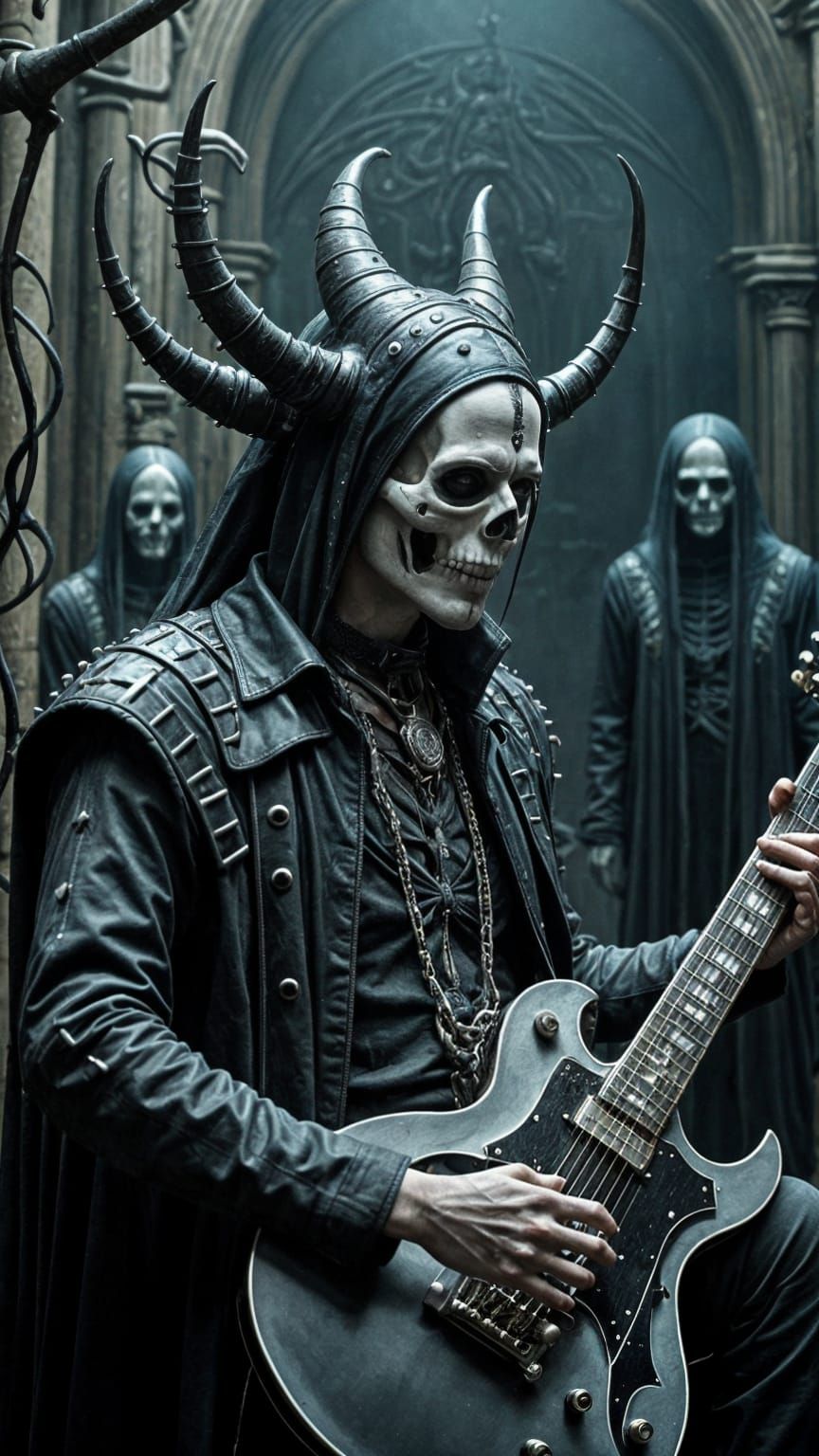 Heavy Metal Skeletons Perform for the Dead