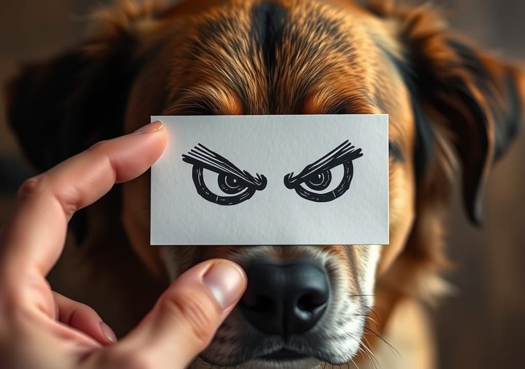 Dog Photo Prank in Street Art Style